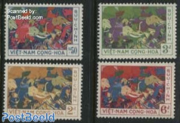 Vietnam, South 1959 Battle Elephants 4v, Mint NH, Nature - Various - Elephants - Folklore - Andere & Zonder Classificatie