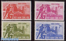 Vietnam, South 1962 Defense 4v, Mint NH, History - Militarism - Militares