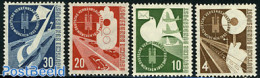 Germany, Federal Republic 1953 Transport Exposition 4v, Mint NH, Transport - Automobiles - Aircraft & Aviation - Railw.. - Ongebruikt