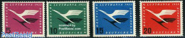 Germany, Federal Republic 1955 Lufthansa 4v, Mint NH, Transport - Aircraft & Aviation - Ongebruikt