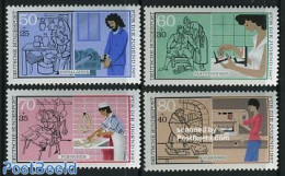 Germany, Federal Republic 1987 Welfare, Professions 4v, Mint NH, Health - Dentistry - Food & Drink - Health - Art - Bo.. - Unused Stamps