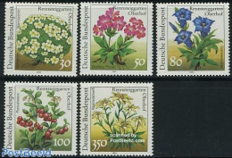 Germany, Federal Republic 1991 Flowers From Oberhof Garten 5v, Mint NH, Nature - Flowers & Plants - Neufs