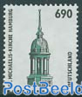 Germany, Federal Republic 1996 St. Michaelis Church, Hamburg 1v, Mint NH, Religion - Churches, Temples, Mosques, Synag.. - Neufs