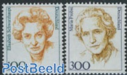 Germany, Federal Republic 1997 Definitives, Women 2v, Mint NH, History - Politicians - Women - Nuevos