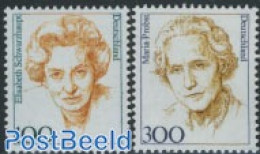 Germany, Federal Republic 1997 Definitives, Women 2v, Mint NH, History - Politicians - Women - Neufs