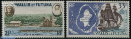 Wallis & Futuna 1960 Airmail Definitives 2v, Mint NH, Religion - Transport - Various - Churches, Temples, Mosques, Syn.. - Churches & Cathedrals