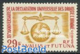 Wallis & Futuna 1963 Human Rights 1v, Mint NH, History - Human Rights - United Nations - Autres & Non Classés