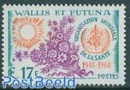 Wallis & Futuna 1968 W.H.O. Anniversary 1v, Mint NH, Health - Nature - Health - Flowers & Plants - Sonstige & Ohne Zuordnung