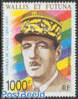 Wallis & Futuna 1990 Charles De Gaulle 1v, Mint NH, History - Politicians - Other & Unclassified