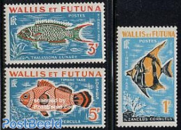 Wallis & Futuna 1963 Postage Due, Fish 3v, Mint NH, Nature - Fish - Fische