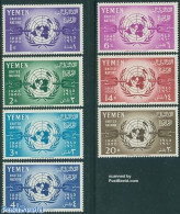 Yemen, Arab Republic 1960 15 Years UNO 7v, Mint NH, History - Various - United Nations - Maps - Geografía