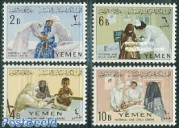 Yemen, Arab Republic 1962 Child Welfare 4v, Mint NH, Health - Health - Autres & Non Classés