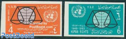 Yemen, Arab Republic 1963 Human Rights 2v Imperforated, Mint NH, History - Human Rights - Other & Unclassified