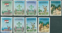 Yemen, Arab Republic 1964 Scouting 9v Imperforated, Mint NH, Sport - Scouting - Sonstige & Ohne Zuordnung