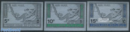 Yemen, Arab Republic 1968 Adenauer 3v (silver), Mint NH, History - Various - Germans - Politicians - Maps - Aardrijkskunde