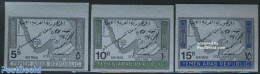 Yemen, Arab Republic 1968 Refugees 3v (silver), Mint NH, History - Various - Germans - Refugees - Maps - Vluchtelingen