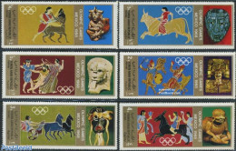 Yemen, Arab Republic 1968 Olympic Games 6v, Mint NH, Nature - Sport - Horses - Olympic Games - Other & Unclassified