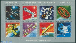 Yemen, Arab Republic 1970 Space Projects 8v M/s, Mint NH, Transport - Space Exploration - Art - Science Fiction - Non Classés