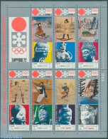 Yemen, Arab Republic 1971 Olympic Winter Games 7v M/s, Mint NH, Nature - Sport - Hunting - Olympic Winter Games - Art .. - Beeldhouwkunst