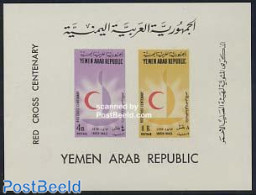Yemen, Arab Republic 1963 Red Cross S/s, Mint NH, Health - Red Cross - Cruz Roja