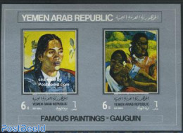 Yemen, Arab Republic 1968 Gaugin Paintings S/s, Mint NH, Art - Modern Art (1850-present) - Paul Gauguin - Other & Unclassified