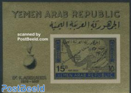 Yemen, Arab Republic 1968 Refugees S/s, Mint NH, History - Various - Germans - Politicians - Refugees - Maps - Réfugiés
