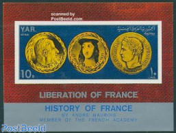 Yemen, Arab Republic 1969 Charles De Gaulle S/s  Imperforated, Mint NH, History - Politicians - Other & Unclassified