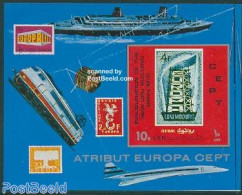 Yemen, Arab Republic 1970 New UPU Building S/s Imperforated, Mint NH, History - Transport - Europa Hang-on Issues - St.. - Europäischer Gedanke