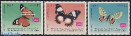 Yemen, Kingdom 1968 Butterflies 3v, Mint NH, Nature - Butterflies - Sonstige & Ohne Zuordnung