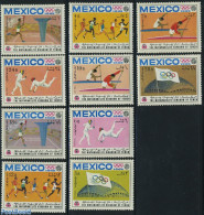 Yemen, Kingdom 1968 Olympic Games 10v, Mint NH, Sport - Fencing - Kayaks & Rowing - Olympic Games - Escrime