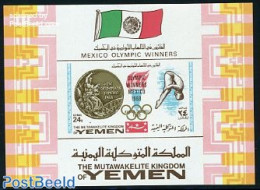 Yemen, Kingdom 1968 Olympic Winners S/s, Mint NH, Sport - Olympic Games - Sonstige & Ohne Zuordnung