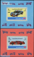 Yemen, Kingdom 1969 Autosport 2 S/s, Mint NH, Sport - Transport - Autosports - Sport (other And Mixed) - Automobiles - Automobili