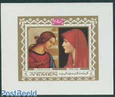 Yemen, Kingdom 1969 European Paintings S/s, Mint NH, Art - Paintings - Raphael - Autres & Non Classés