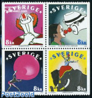 Sweden 2002 Europa, Circus 4v [+], Mint NH, History - Performance Art - Europa (cept) - Circus - Unused Stamps