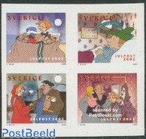 Sweden 2002 Christmas 4v S-a [+], Mint NH, Religion - Christmas - Art - Comics (except Disney) - Unused Stamps