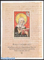 Sweden 2003 St Bridget S/s, Mint NH, Religion - Religion - Art - Books - Handwriting And Autographs - Unused Stamps
