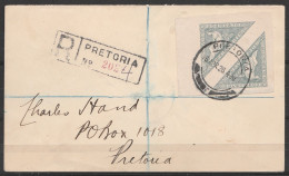 Afrique Du Sud - L. Recommandée Affr. 2x4d Càd PRETORIA /16 APR.1926 Pour E/V - Cartas
