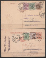 Italie - Lot 2 CP EP 30cts + 40cts Càd ROMA /1928 & MERANO /1926 Pour ANVERS Réexpédiées à LA LOUVIERE - Stamped Stationery