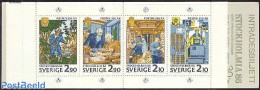Sweden 1986 Stockholmia 4v In Booklet, Mint NH, Transport - Philately - Post - Stamp Booklets - Railways - Nuovi