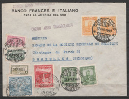 Colombie - L. Banco Frances E Italiano Affr. 84cts Càpt CORREO AEREO /27.VIII.1949/ BOGOTA Pour Banque Société Générale  - Colombia