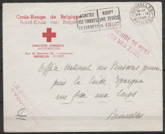 L. Entête Croix-Rouge De Belgique En Franchise Flam. "BRUXELLES 1/24.XI.1940 Pour E/V - Griffe "FRANCHISE DE PORT / VRIJ - WW II (Covers & Documents)