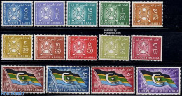 Federation Of South Arabia 1965 Definitives 14v, Mint NH, History - Coat Of Arms - Andere & Zonder Classificatie