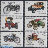 Zimbabwe 1986 Motorcycles & Automobiles 6v, Mint NH, Transport - Automobiles - Motorcycles - Voitures
