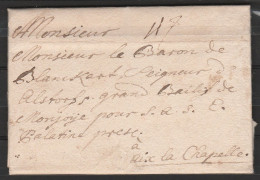 L. En Allemand Datée 28 Avril 1735 De WETZLAR Pour Baron De Blanckart Bailli De Montjoie à AIX-LA-CHAPELLE - 1714-1794 (Paesi Bassi Austriaci)