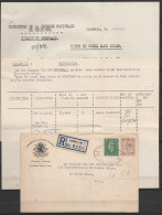 L. Entête Ministère De La Défense Nationale (belge) Affr.5 1/2d Càd SLOANE SQUARE / REGISTERED / 8.09.1944 De LONDON Pou - Oorlog 40-45 (Brieven En Documenten)