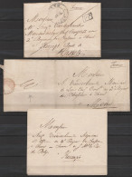 Lot De 5 Lettres Datée 1832 De GAND De Parents à Leur Fils Militaire Au Régiment De Chasseurs à Cheval à KERMT, ERPS Et  - 1830-1849 (Belgica Independiente)