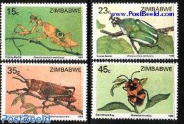 Zimbabwe 1988 Insects 4v, Mint NH, Nature - Insects - Zimbabwe (1980-...)