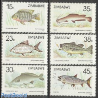Zimbabwe 1989 Fish 6v, Mint NH, Nature - Fish - Fische