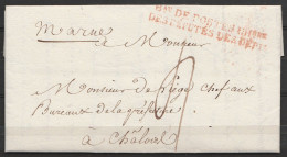 L. Datée 22 Novembre 1819 Du Duc De Doudeauville à PARIS Pour CHALOEIL (?) - Griffe "BUREAU DE POSTES CHAMBRE/DES DEPUTE - 1801-1848: Vorläufer XIX
