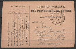 France - CP Franchise Prisonniers De Guerre Càd "BUREAU De RENSEIGNEMENTS /17-5-1919 D'un Prisonnier Allemand à SOISSONS - Covers & Documents